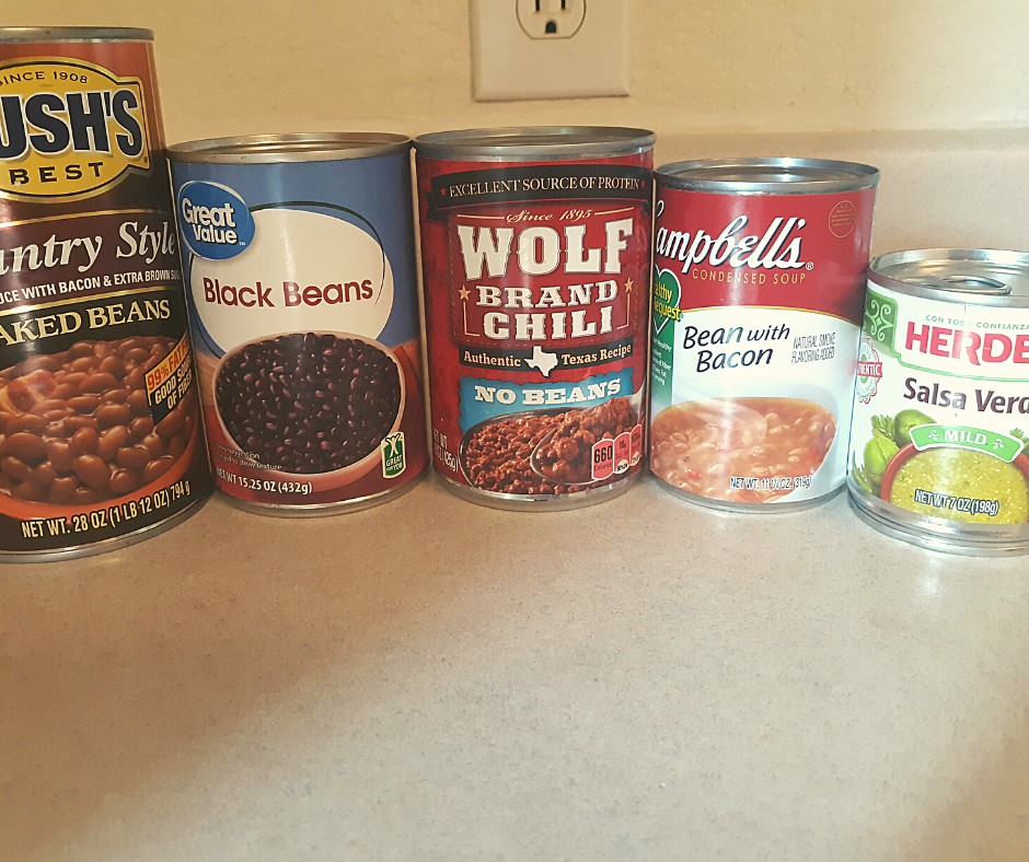 canned ingredients