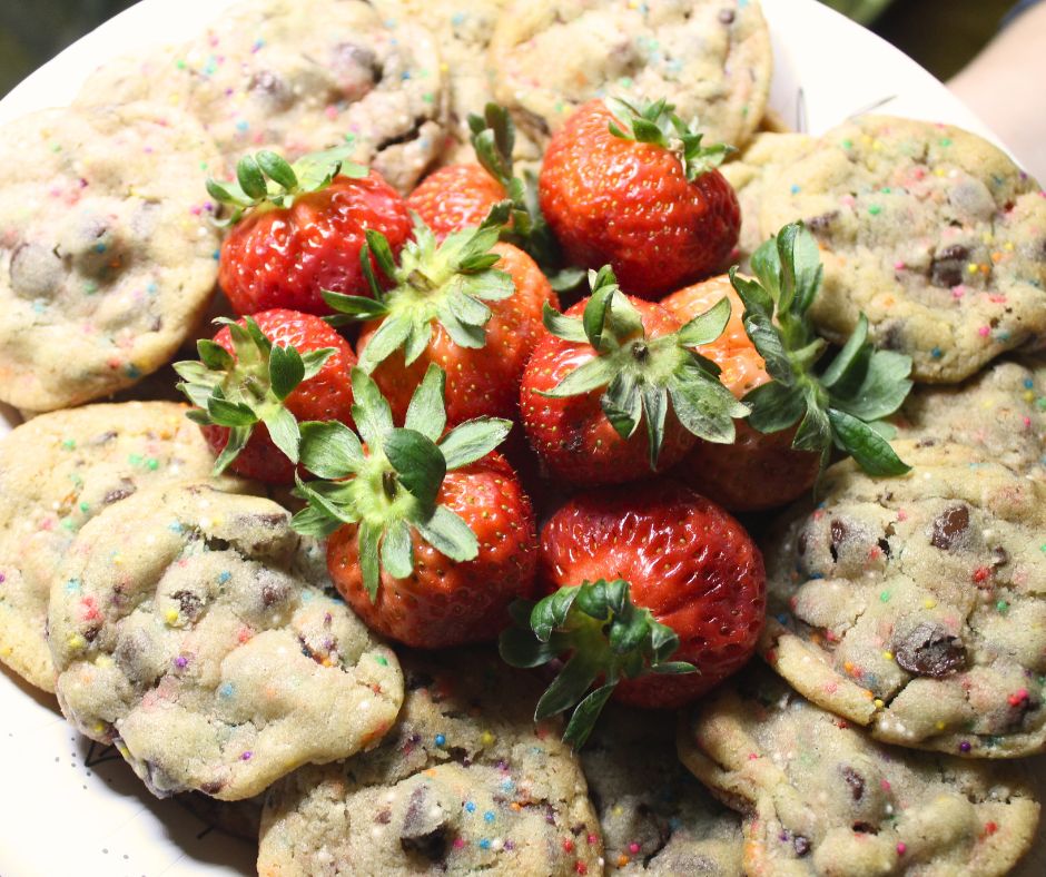 chocolate chip cookie bars in regular cookie form